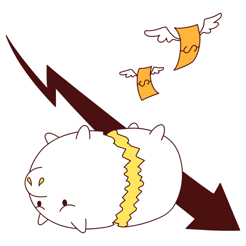 Bankrupt Illustration from Lagos Set