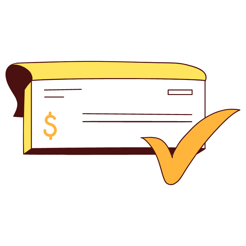 Checkbook Illustration from Lagos Set