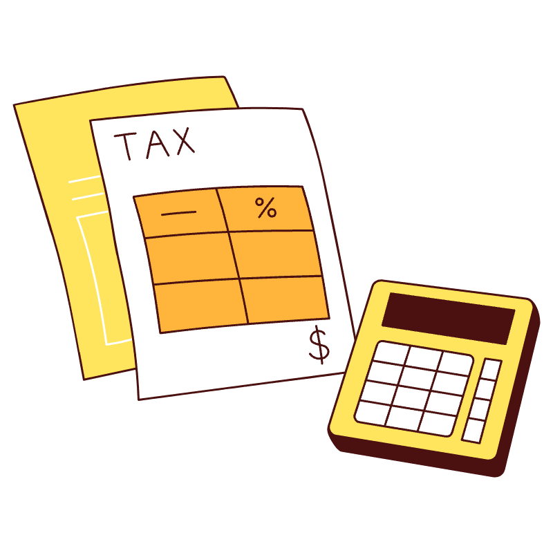 Computing Taxes Illustration from Lagos Set