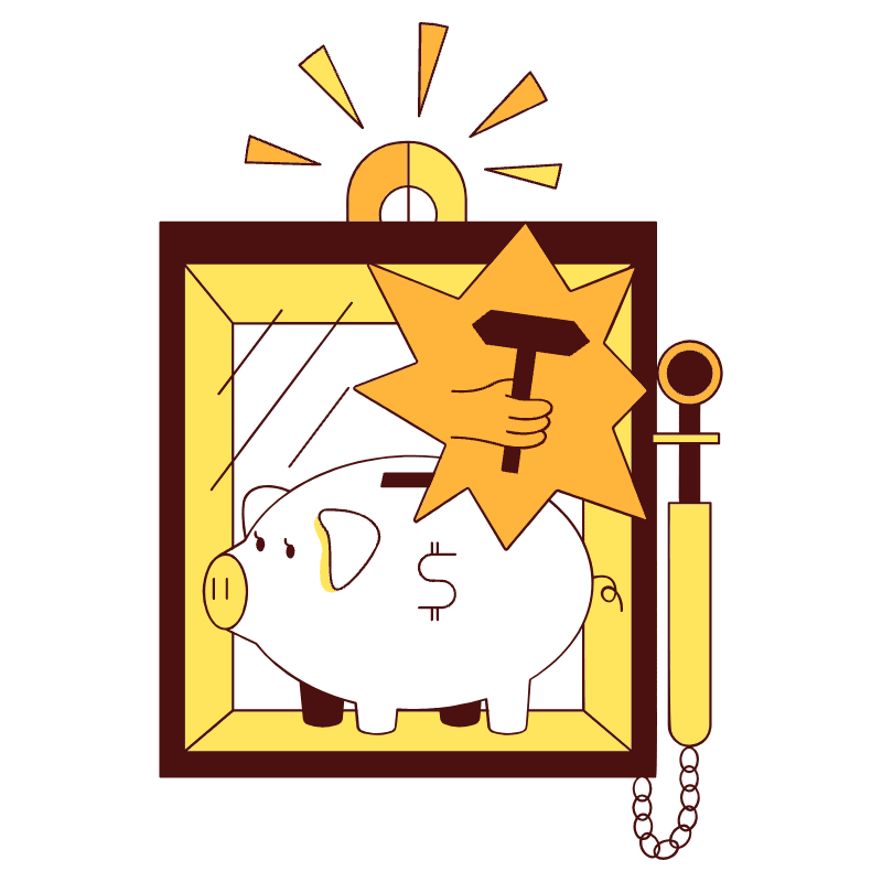 Emergency Saving Illustration from Lagos Set