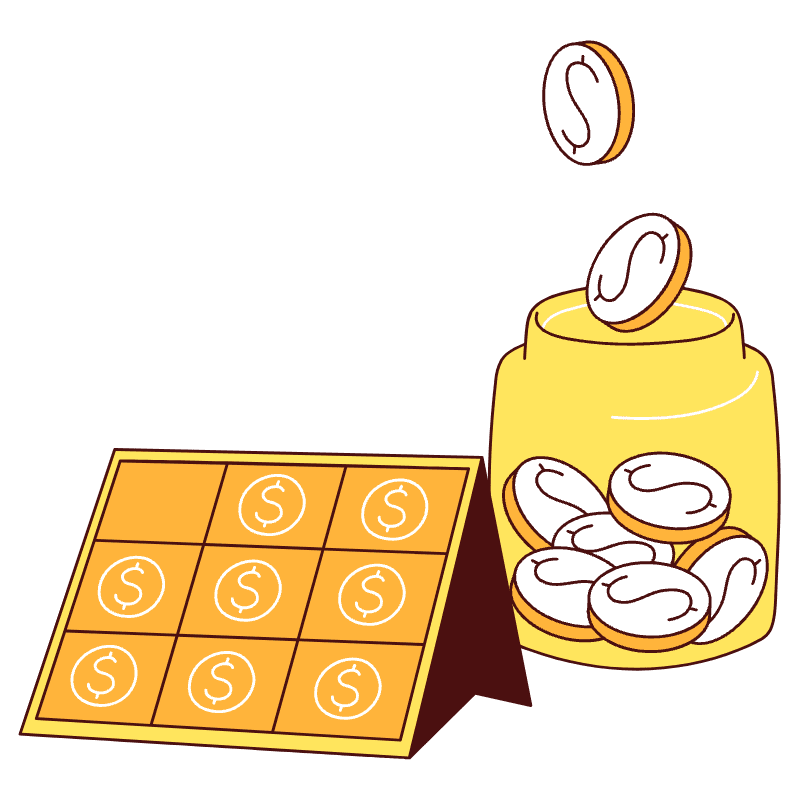 Savings Calendar Illustration from Lagos Set