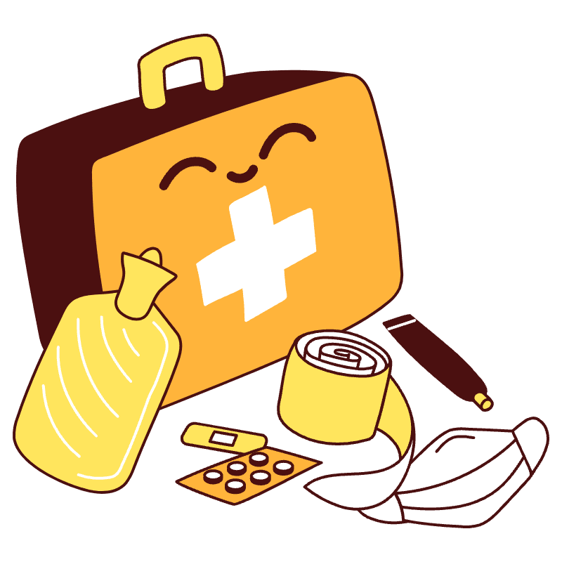 First Aid Illustration from Lagos Set