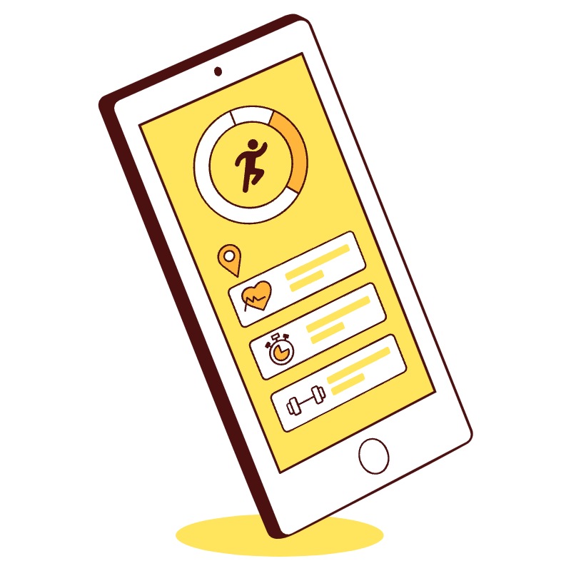 Fitness App 1 Illustration from Lagos Set
