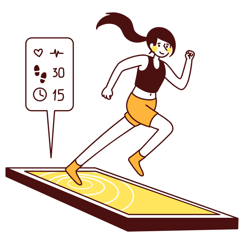 Fitness App Illustration from Lagos Set