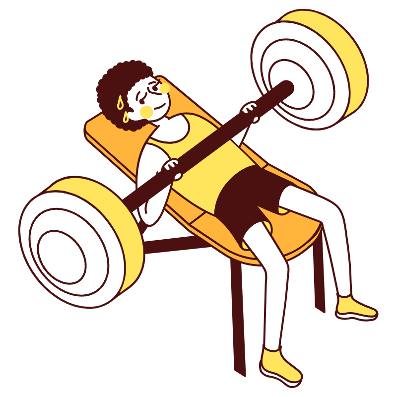 Gym Illustration from Lagos Set