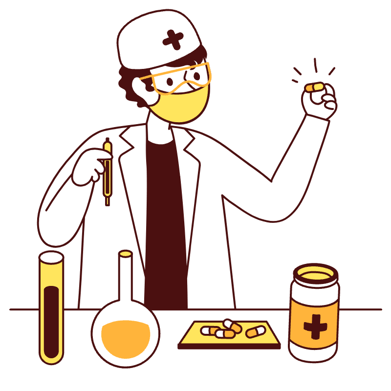 Medical Research Illustration from Lagos Set