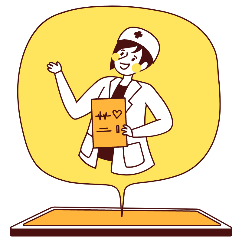 Online Consultation Illustration from Lagos Set