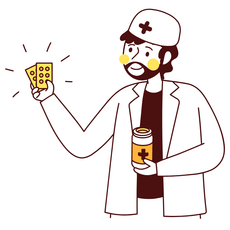 Pharmacist Illustration from Lagos Set