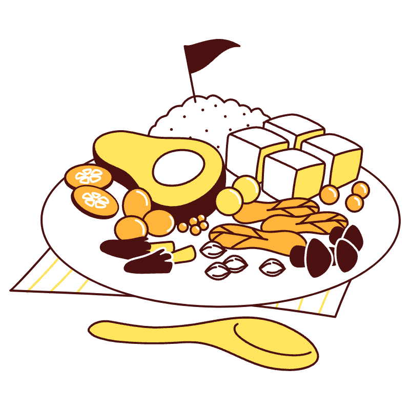 Vegan Cuisine Illustration from Lagos Set