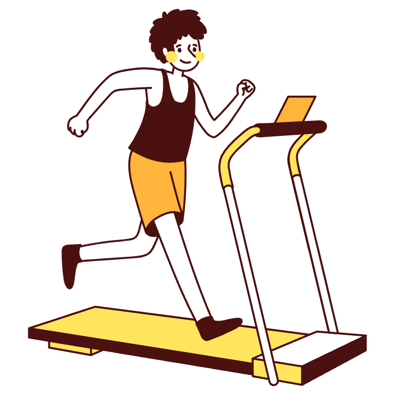 Workout Indoors Illustration from Lagos Set