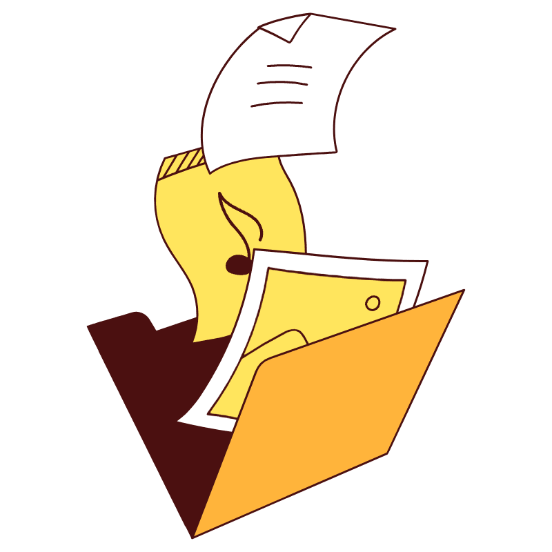 Add Files Media 1 Illustration from Lagos Set