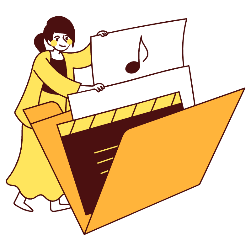 Add Files Media 2 Illustration from Lagos Set