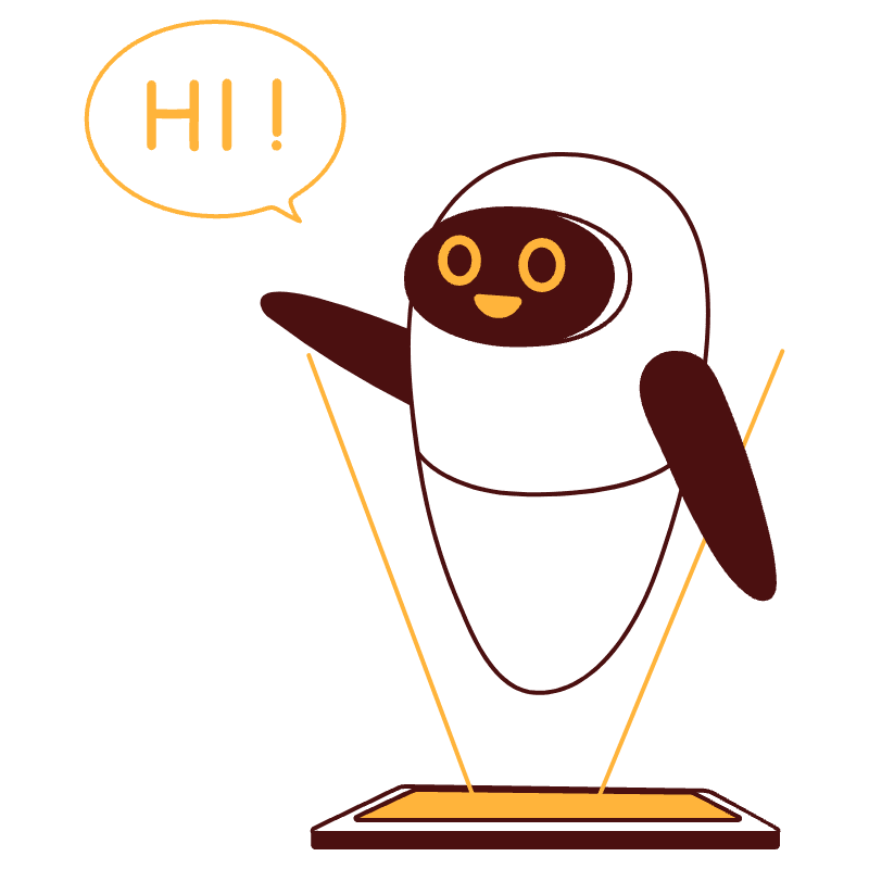 Chat Bot Illustration from Lagos Set