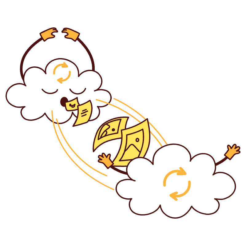 Cloud Sync Illustration from Lagos Set