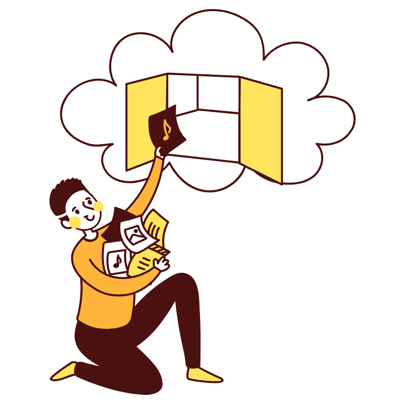 Upload File Illustration from Lagos Set