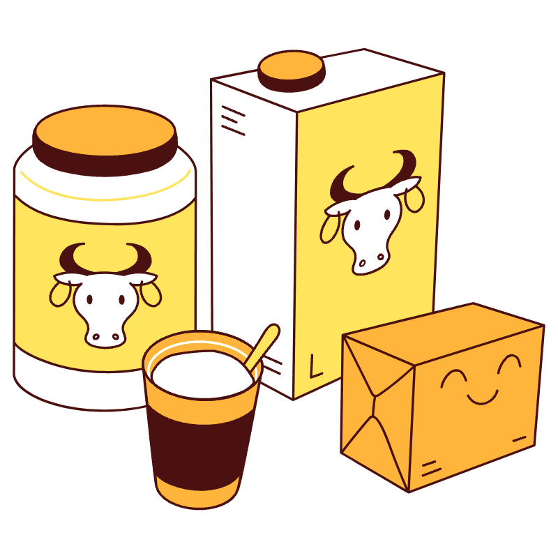 Dairy Illustration from Lagos Set