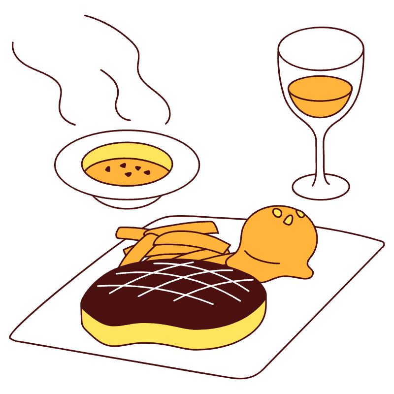 Dinner 2 Illustration from Lagos Set