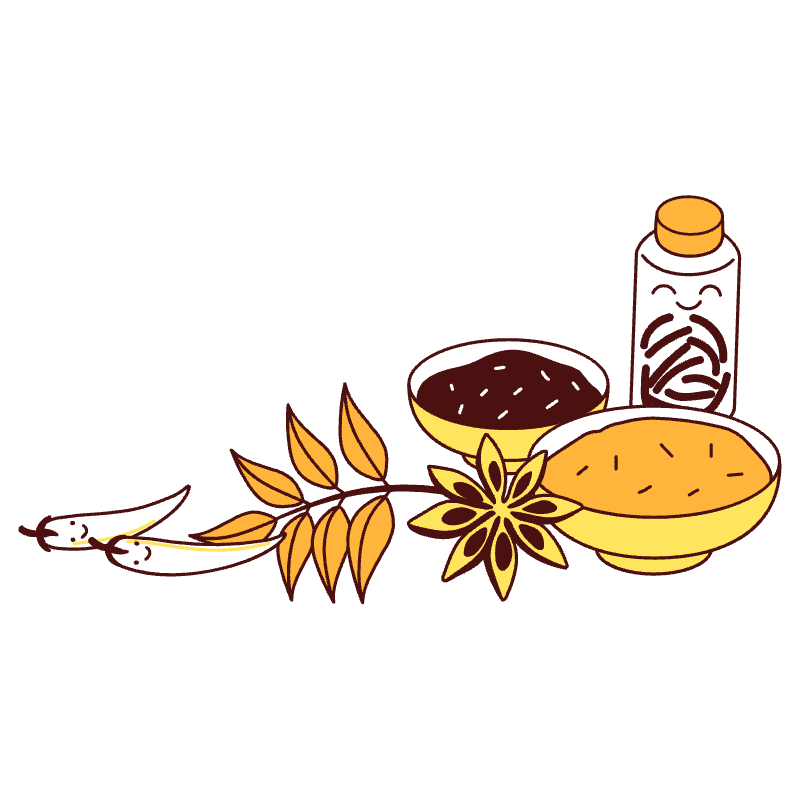 Herbs And Spices Illustration from Lagos Set