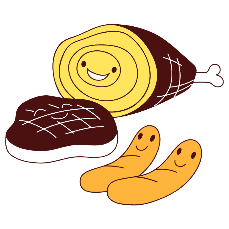 Meat Illustration from Lagos Set