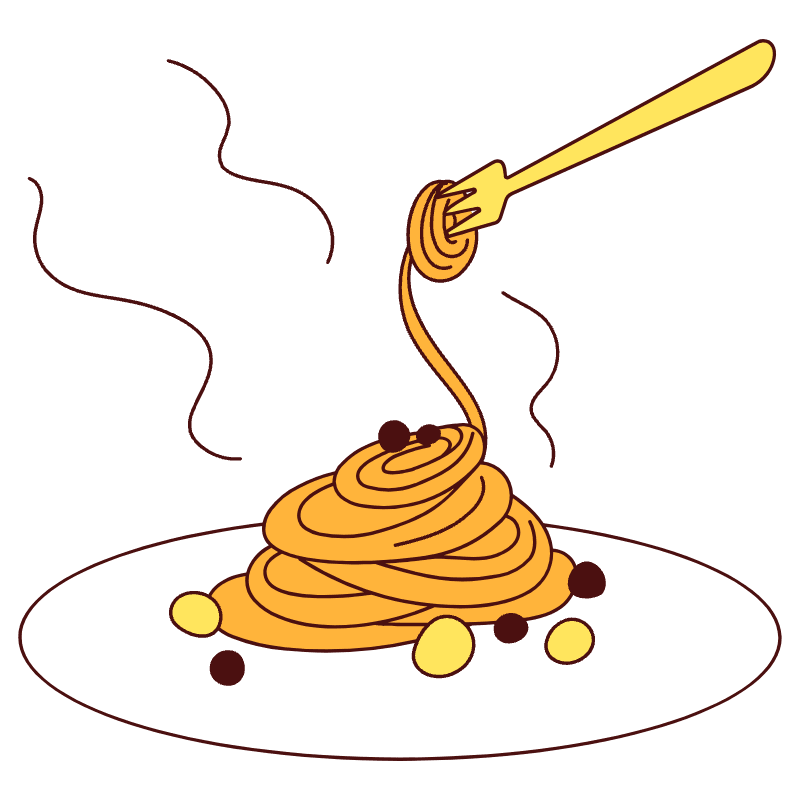 Pasta Illustration from Lagos Set