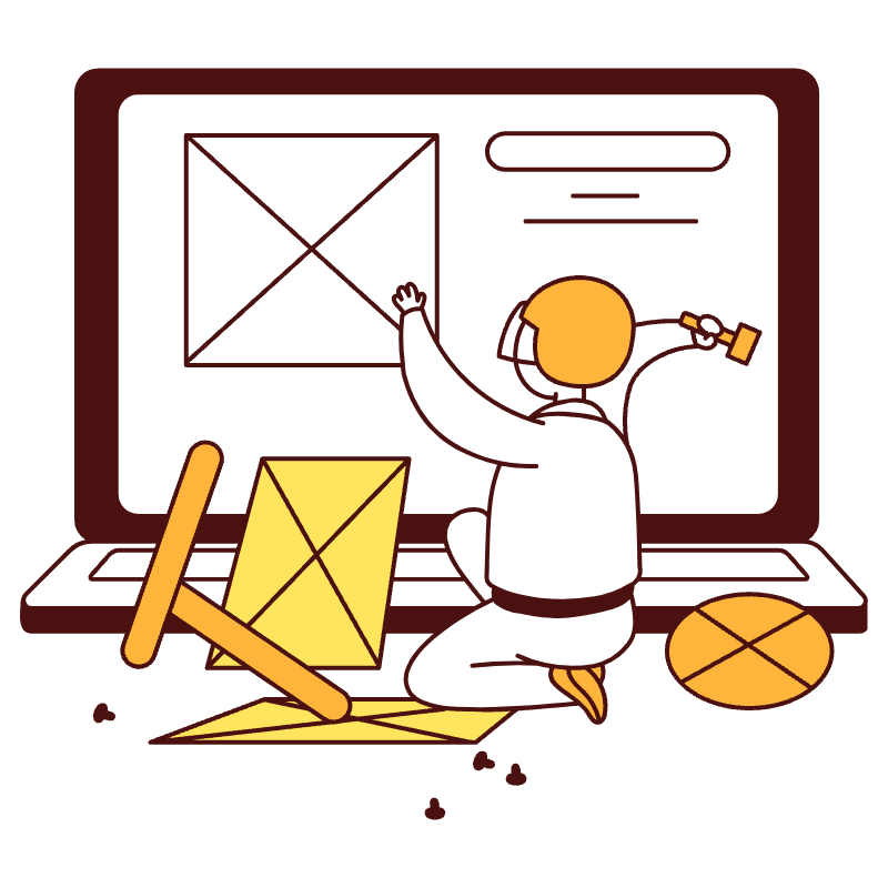 Site Builder Illustration from Lagos Set