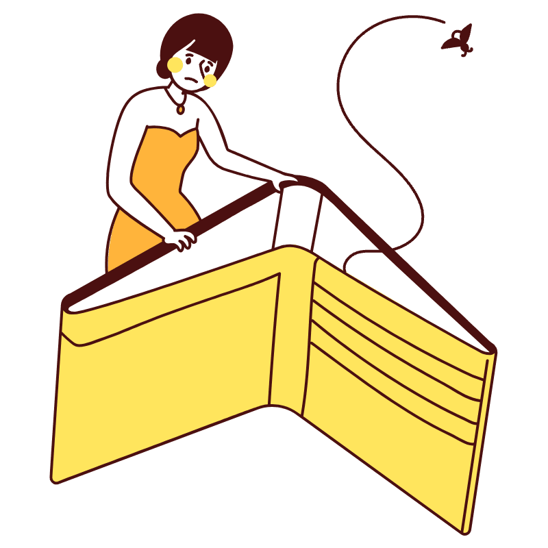 Empty Wallet 1 Illustration from Lagos Set