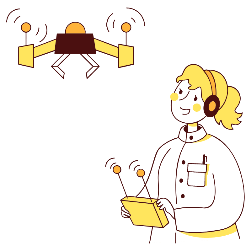 Drone Operator 1 Illustration from Lagos Set