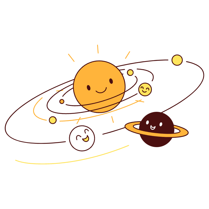 Solar System Illustration from Lagos Set