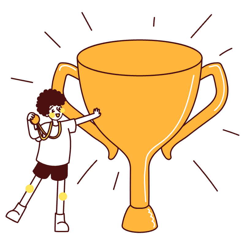 Trophy Awards Illustration from Lagos Set