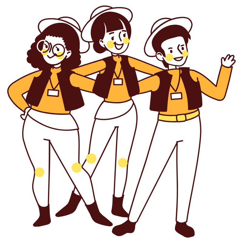 About Us About Our Team Illustration from Lagos Set