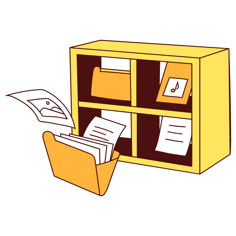 Data Organization Illustration from Lagos Set