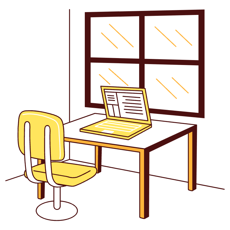 Home Office Illustration from Lagos Set