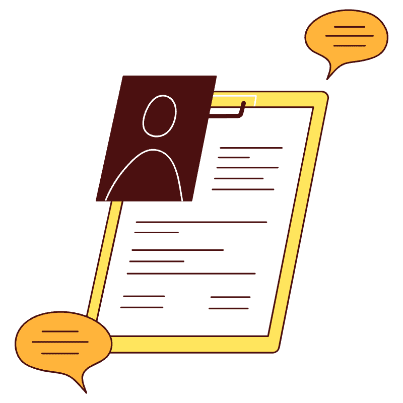 Job Interview Illustration from Lagos Set