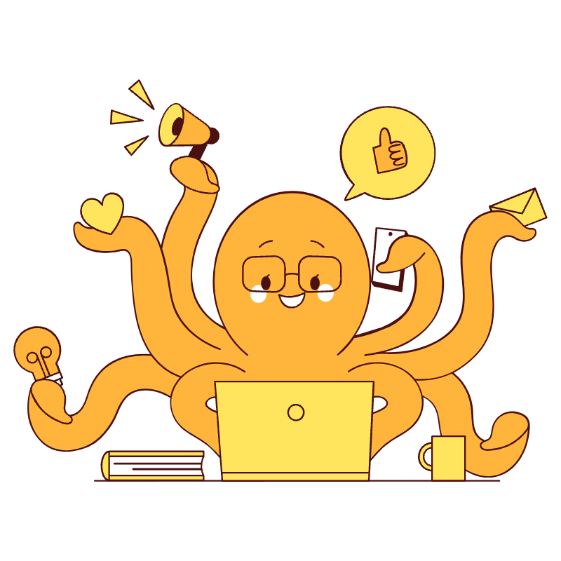 Multitasking Illustration from Lagos Set