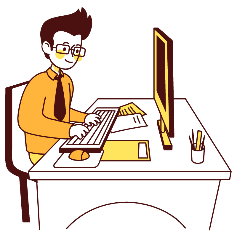 Office Desk Illustration from Lagos Set