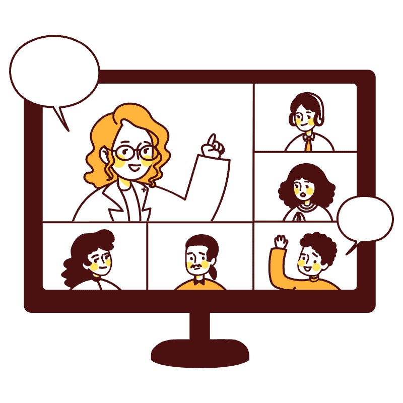 Video Conference Illustration from Lagos Set