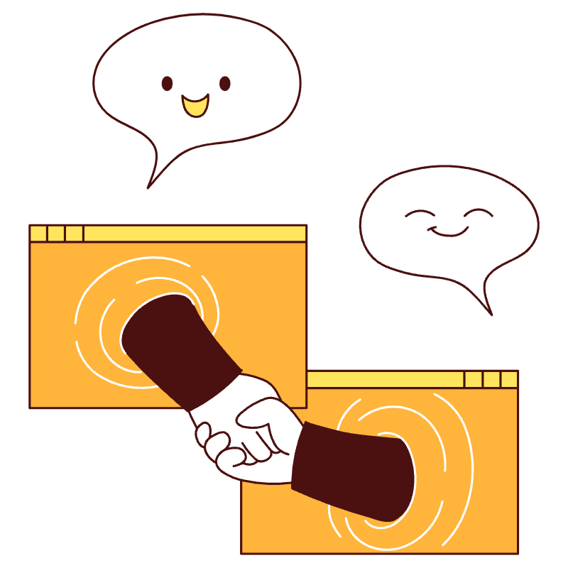 Virtual Meet Illustration from Lagos Set