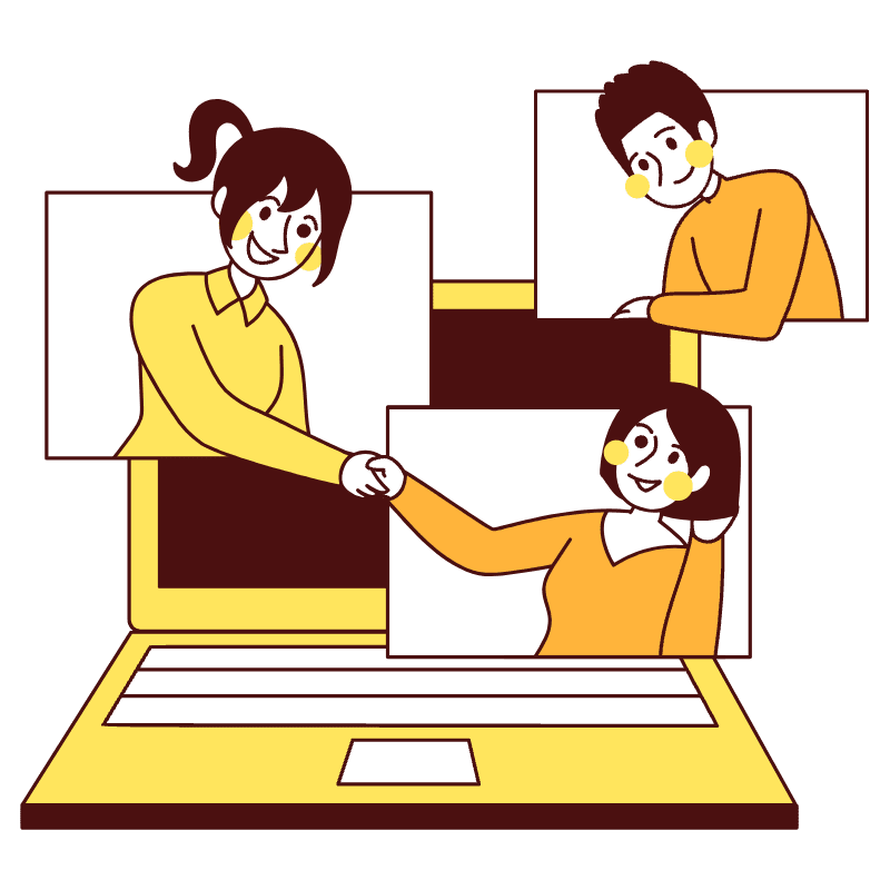 Virtual Meeting Illustration from Lagos Set