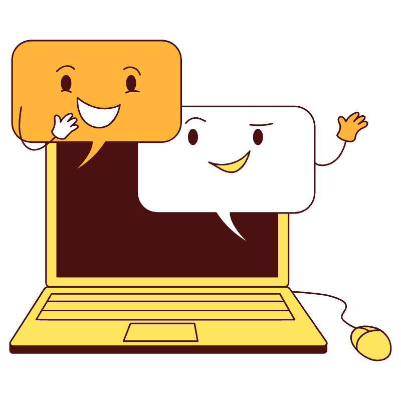 Work Chat Illustration from Lagos Set