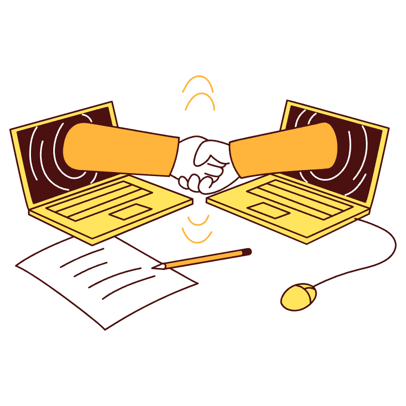 Working Together Illustration from Lagos Set