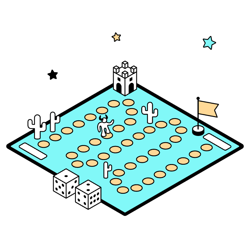 Board Games Illustration from London Set