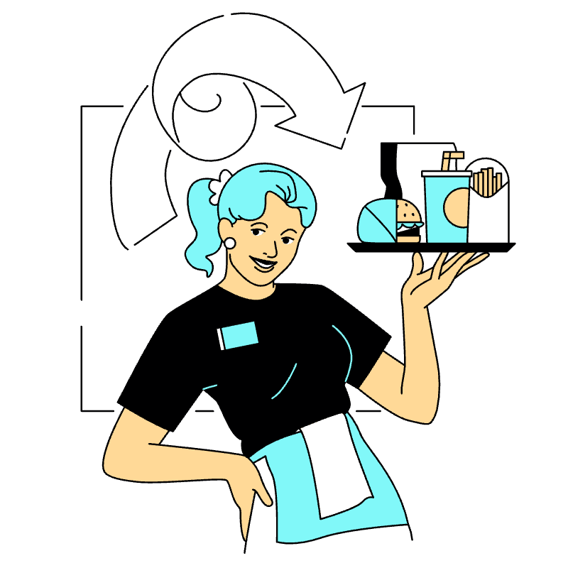 Fast Food Illustration from London Set