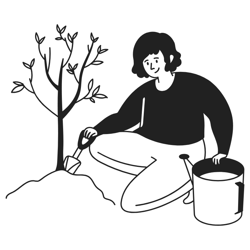 Grow Plants Home Garden Illustration from Milano Set