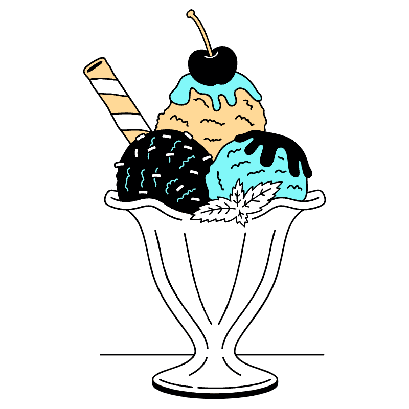 Ice Cream Illustration from London Set