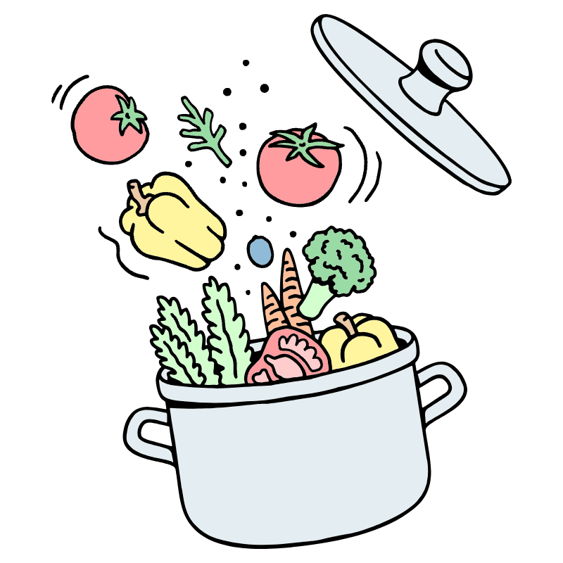 Leisure Food Cooking For Family Friends Guests_1 Illustration from Bruxelles Set