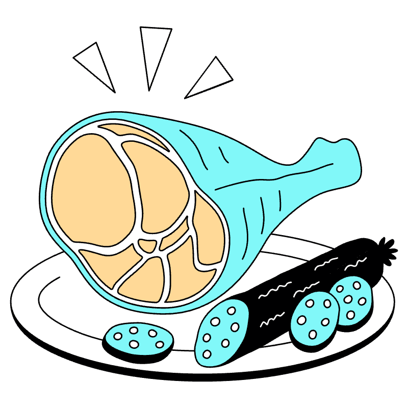 Meat Illustration from London Set