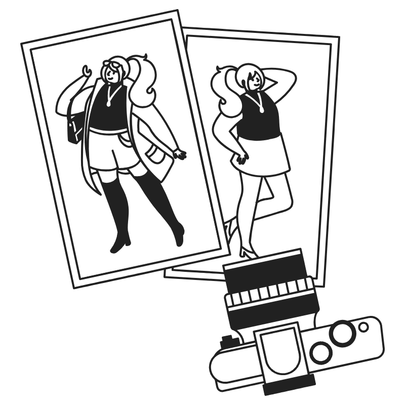 Photography Fashion Illustration from Milano Set