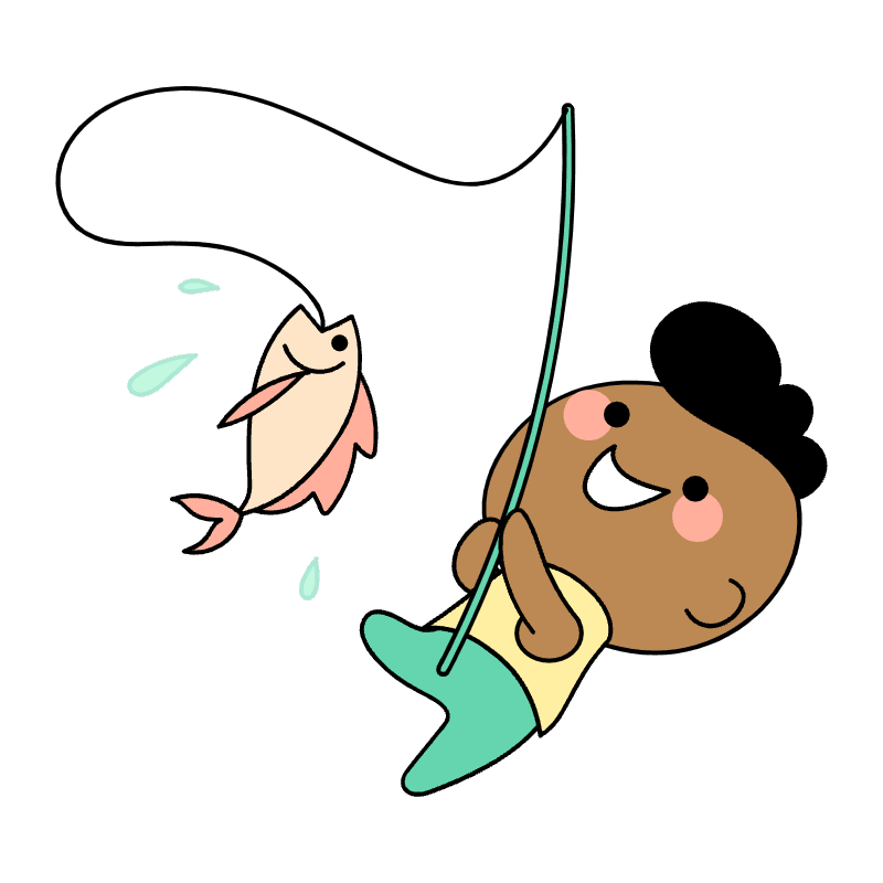 Fishing Illustration from Seoul Set