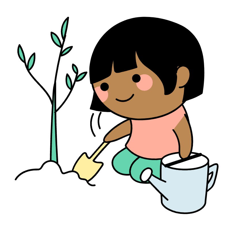 Grow Plants Illustration from Seoul Set