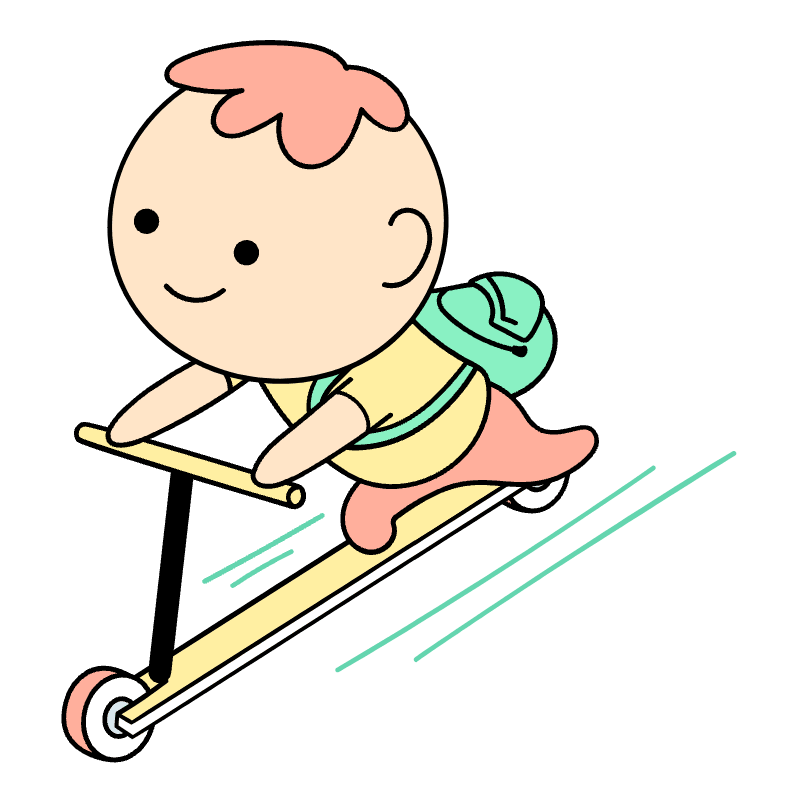 Ride E Scooter Illustration from Seoul Set